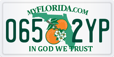 FL license plate 0652YP