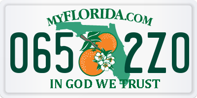 FL license plate 0652ZO
