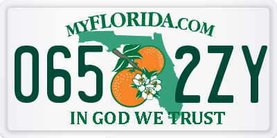 FL license plate 0652ZY