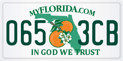 FL license plate 0653CB