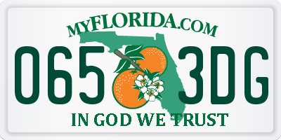 FL license plate 0653DG