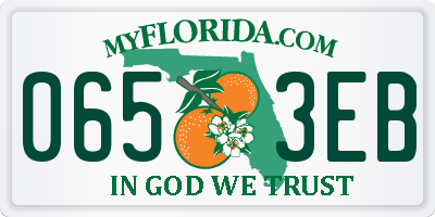 FL license plate 0653EB