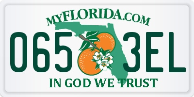 FL license plate 0653EL
