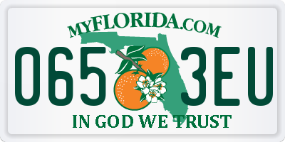 FL license plate 0653EU