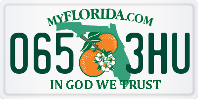 FL license plate 0653HU