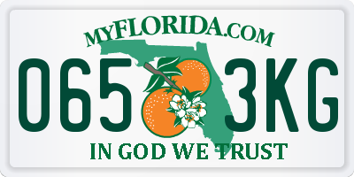 FL license plate 0653KG