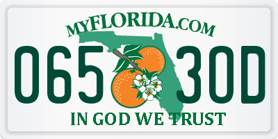 FL license plate 0653OD