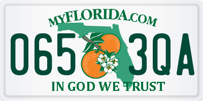FL license plate 0653QA