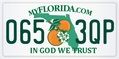 FL license plate 0653QP