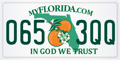 FL license plate 0653QQ