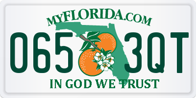 FL license plate 0653QT