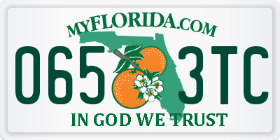 FL license plate 0653TC