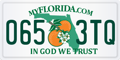 FL license plate 0653TQ