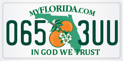 FL license plate 0653UU