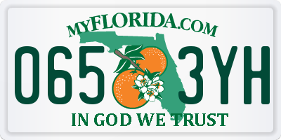 FL license plate 0653YH