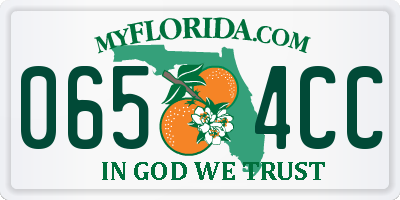 FL license plate 0654CC