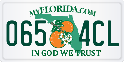 FL license plate 0654CL
