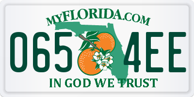 FL license plate 0654EE
