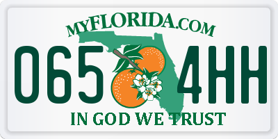 FL license plate 0654HH