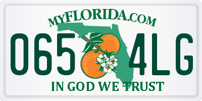 FL license plate 0654LG