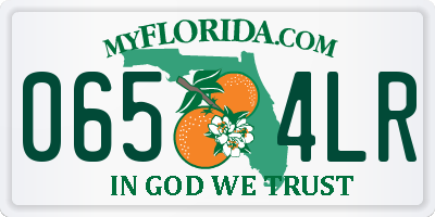 FL license plate 0654LR