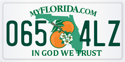 FL license plate 0654LZ