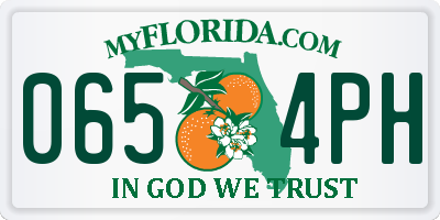 FL license plate 0654PH