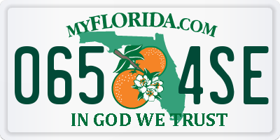 FL license plate 0654SE