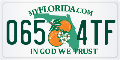 FL license plate 0654TF