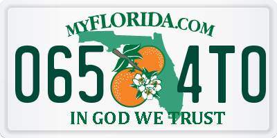 FL license plate 0654TO