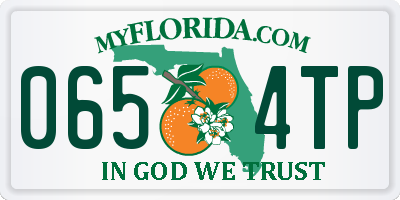 FL license plate 0654TP