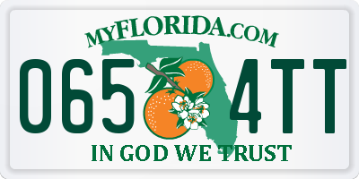 FL license plate 0654TT