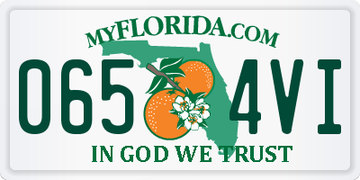 FL license plate 0654VI