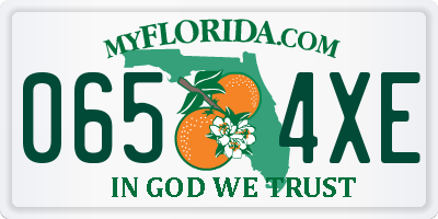 FL license plate 0654XE