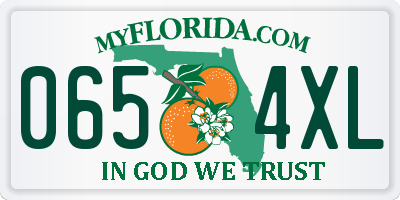 FL license plate 0654XL