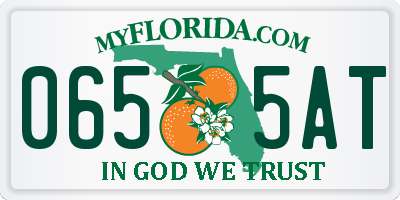 FL license plate 0655AT
