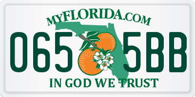 FL license plate 0655BB