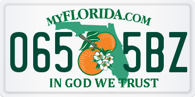 FL license plate 0655BZ