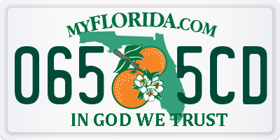 FL license plate 0655CD
