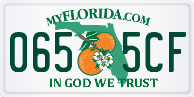 FL license plate 0655CF