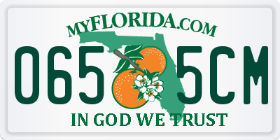 FL license plate 0655CM