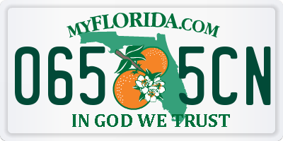 FL license plate 0655CN