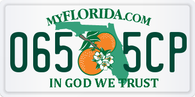FL license plate 0655CP