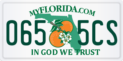 FL license plate 0655CS