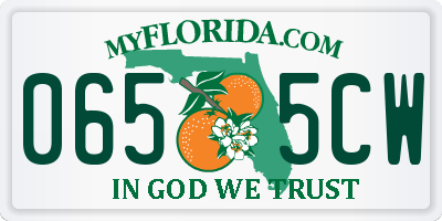 FL license plate 0655CW