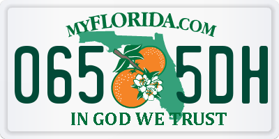 FL license plate 0655DH
