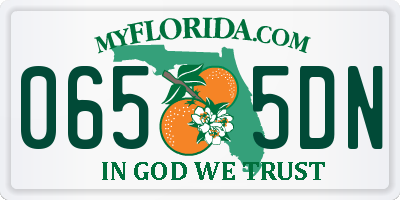 FL license plate 0655DN