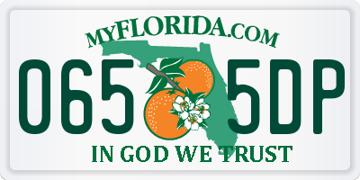 FL license plate 0655DP