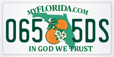 FL license plate 0655DS