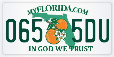 FL license plate 0655DU
